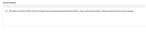 topic authorization error 1346.